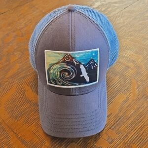 Artistic Trucker Hat with Ocean Design